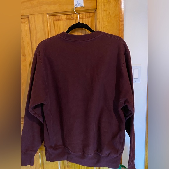 HARVARD crewneck sweater in burgundy - Picture 2 of 3